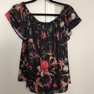 Floral off shoulder top
